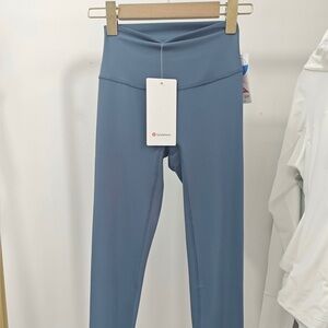 Blue High-Waisted Leggings